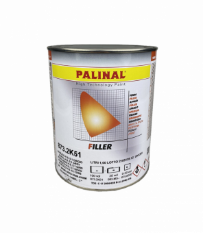 Грунт-наполнитель PALINAL 2K 5:1 акриловый, черный, 1л