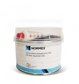 Шпатлевка Normex 550 доводочная, бежевая 1кг с отвердителем
