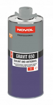 Антигравийное покрытие-герметик Novol Gravit 650 бежевый,  в евробаллоне 1л