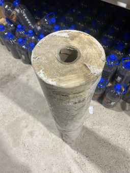 Бумага маскирующая Boomer ламинированная полиэтиленом, плотность 50 г/м², 200м*0,9м, поврежден рулон