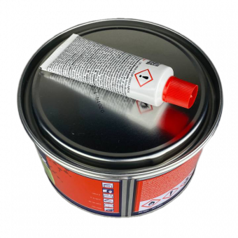 Шпатлевка Reoflex Glass fiber со стекловолокном, зеленая 1,8кг с отвердителем 3