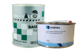 Снижение цен на автоэмали CHAMAELEON и шпатлёвку Normex 540